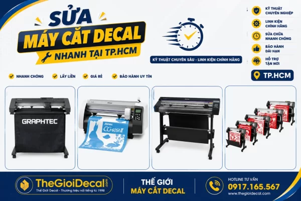 Sửa máy cắt decal TP.HCM tận nơi, lấy liền, hơn 20 năm uy tín